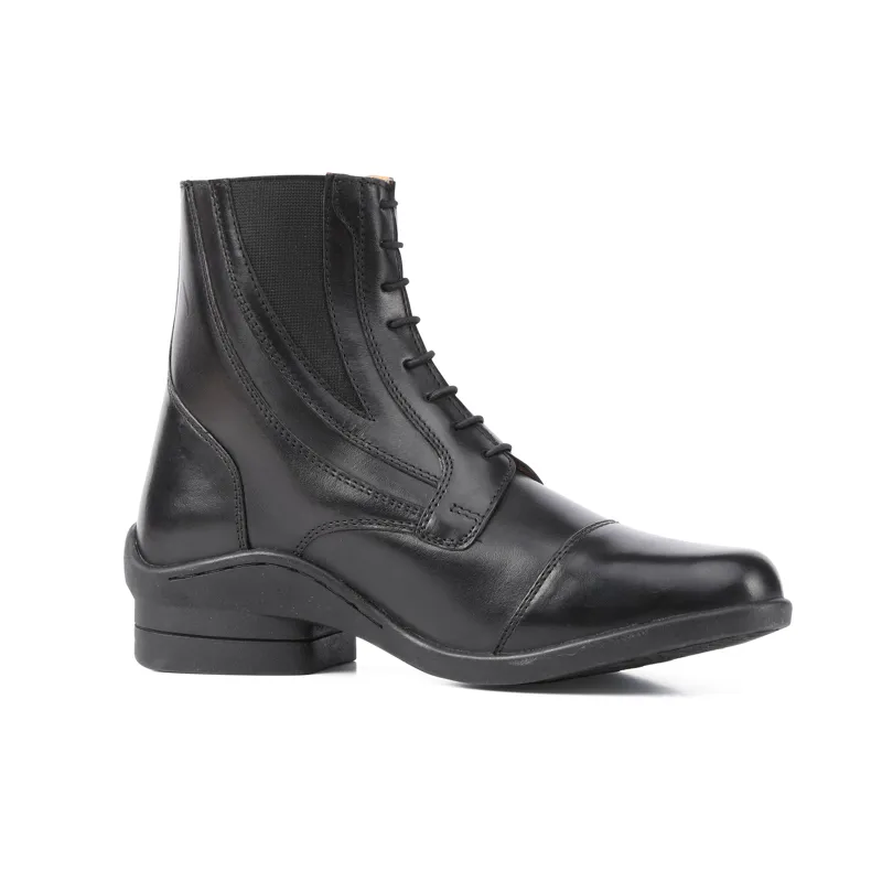 Moretta Alessia Leather Paddock Boots Ladies in Black-2